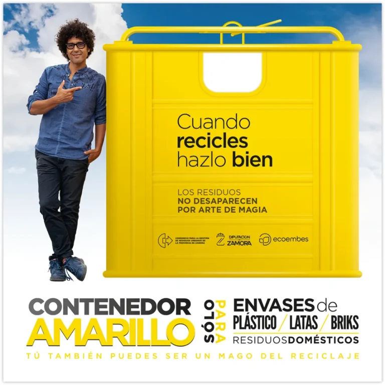 Campaña para el reciclaje en el contenedor amarillo